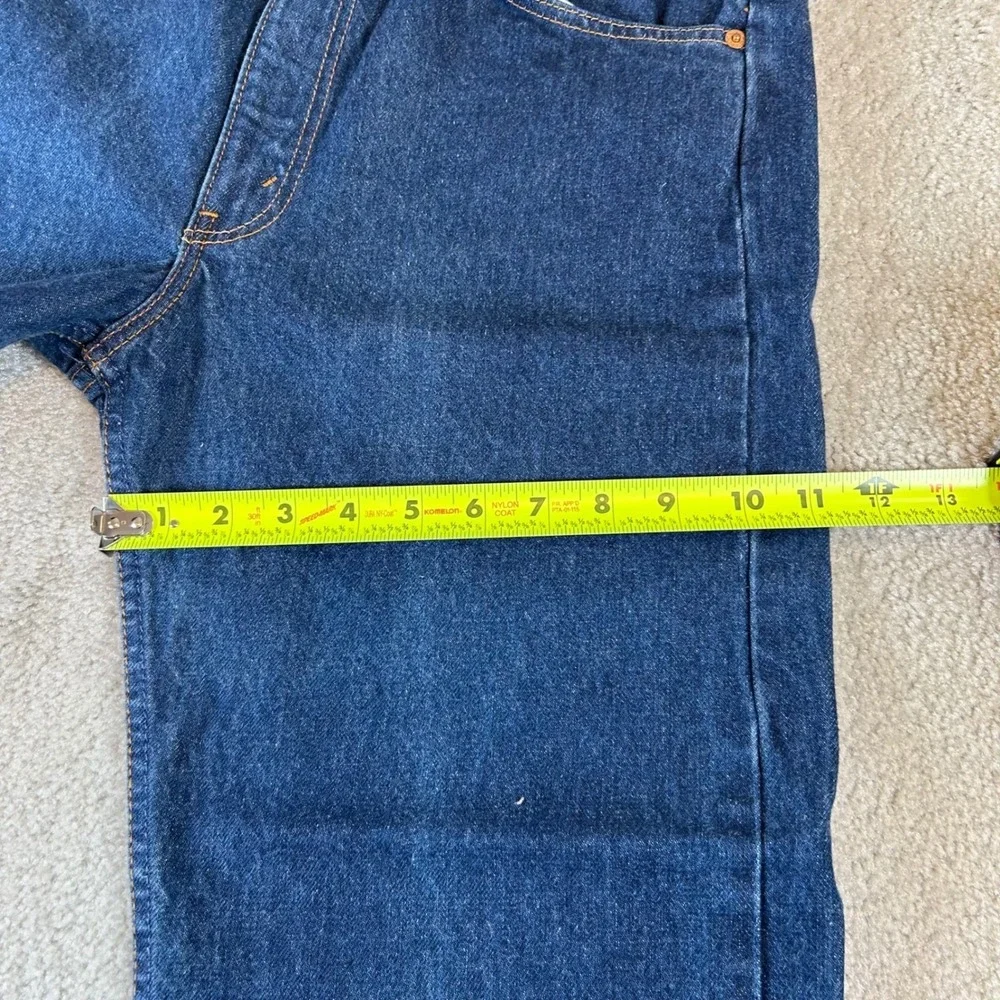 Vintage 90s Levi's 505 Jeans Mens 33x29 Dark Wash Orange Tab Fits 31x26 Straight